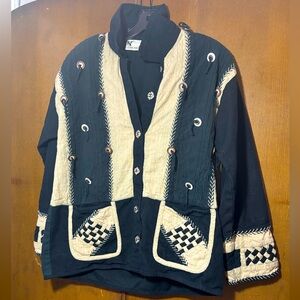 100% Raw cotton Yak Magik jacket with unique buttons